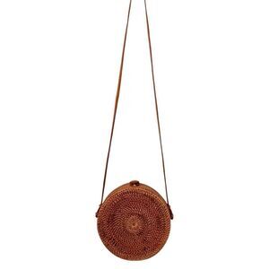 Boho Round Rattan Bag
